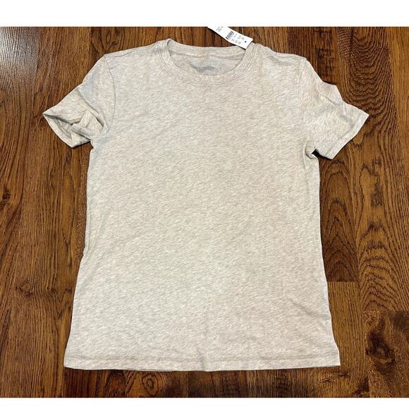 J. Crew Women's Vintage Jersey Style T-Shirt Beige Size XXS NWT Everyday Style - Picture 1 of 5